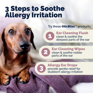 Vetnique Oticbliss Cat & Dog Ear Infection Treatment | Dog Ear Allergy Relief Drops, MicroSilver Yeast Infection Treatment for Dogs, Hydrocortisone for Itching, Redness Swelling (Ear Allergy Drops) Vetnique buy supplements Au