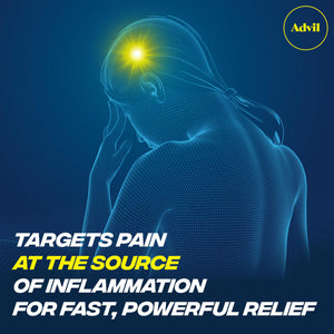 Advil Pain Reliever and Fever Reducer, Pain Relief Medicine with Ibuprofen 200mg for Headache, Backache, Menstrual Pain and Joint Pain Relief - 10 Coated Tablets Advil buy supplements Au