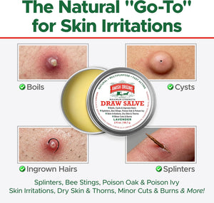 Supplement ProductAmish Origins Drawing Salve Ointment for Boil Treatment, Maximum Strength Fast Acting Draw Salve for Splinters, Bee Stings, Anti Itch Cream, Poison Ivy Oak Relief, 2 oz - Zenith WellnessUSA