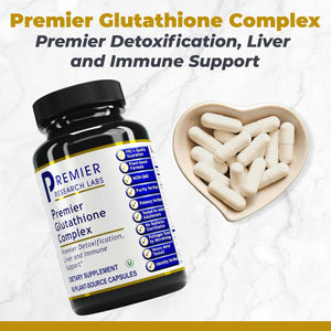 Premier Research Labs Glutathione Complex - Liver & Immune Support Supplement - Glutathione Pill for Natural Liver Cleanse - 60 Vegetarian Capsules Premier Research LabsBuy Supplements Australia