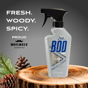 BOD man Fragrance Body Spray, Iconic, 8 fl oz BOD Man buy supplements Au