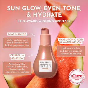 Glow Recipe Hue Drops Bronzing Drops, Tinted Face Serum, Glow Primer + Liquid Highlighter, Niacinamide + Hyaluronic Acid, Radiant Warm Glow, Sunglow (40ml) Glow Recipe buy supplements Au