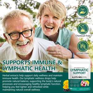 LTQXGT Lymphatic Support Supplement 60 Softgels– Advanced Botanical Complex with Echinacea, Dandelion & Elderberry – Antioxidant-Rich Daily Wellness Formula LTQXGT buy supplements Au