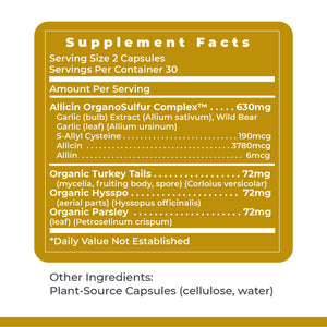 Premier Research Labs Allicidin - Garlic Allicin Supplement, Garlic Supplements, Garlic Pills, Allicin Extract, Garlic Extract, Odorless Garlic Capsules, Immune Support - 60 Vegetarian Capsules Premier Research LabsBuy Supplements Australia