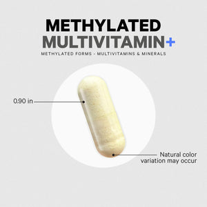 Codeage Methylated Multivitamin Supplement - B-Vitamin, Vitamins A, C, D, E, K2, B12 Methylcobalamin - L-Methylfolate - Magnesium, CoQ10, DIM, Probiotics, Benfotiamine, Lithium, Calcium - 90 Capsules CodeageBuy Supplements Australia