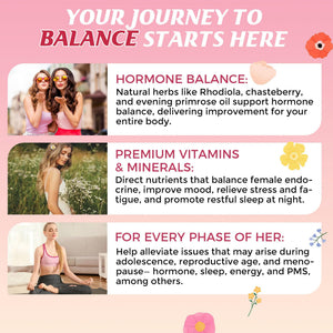Q'ankyaq PMS Support Gummies for Women, Hormone Balance with Evening Primrose Oil, Chasteberry, Vitamins B6 & B12 - Comfort, Bloating, Mood & Energy Support - 60 Gummies Q'ankyaqBuy Supplements Australia
