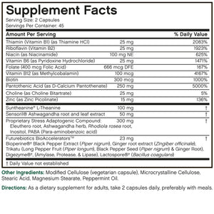 Futurebiotics Stressassist L-theanine Ashwagandha and Rhodiola Rosea Stress Complex - Natural Nutritional Stress Function, 90 Vegetarian Capsules FuturebioticsBuy Supplements Australia