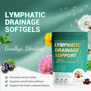 Kaseano Lymphatic Drainage Supplement 300 Softgels 21-in-1 Herbal Blend with Echinacea, Dandelion, Burdock Root Lymph System Support Fluid Balance & Immune System for Women & Men Kaseano buy supplements Au