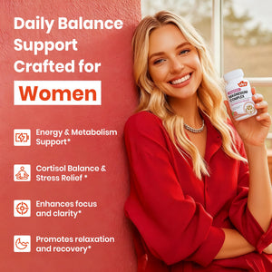 VEV Deep Calm Magnesium Complex for Women – Glycinate, Malate, B6, L-Theanine & Holy Basil – Support for Daily Magnesium & Stress Relief – 120 Vegan Capsules VEV buy supplements Au
