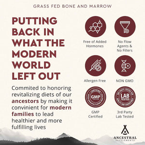 Ancestral Supplements Mofo & Bone and Marrow Bundle for Men – Supports Strength, Energy, Joint & Hormone Health – Grass Fed Beef Organ Blend with Collagen, Growth Factors & Whole Bone Extract