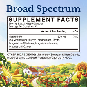 Vitalitown Magnesium Complex Supplement | 300mg Elemental Mag | Magnesium Citrate Glycinate Taurate Malate | Non-GMO, No Gluten, 90 Vegan Magnesio Capsules for Bone Brain Heart Vitalitown buy supplements Au
