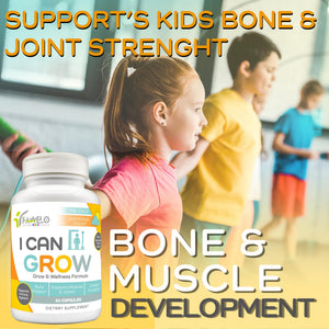 I Can Grow (3 Pack) Height Boosters for Kids 10+, Teen Vitamins for tru Height - Natural Growth Supplement for Optimal Development - Supports Bone Strength and Immune Health with Colostrum Fawelo buy supplements Au