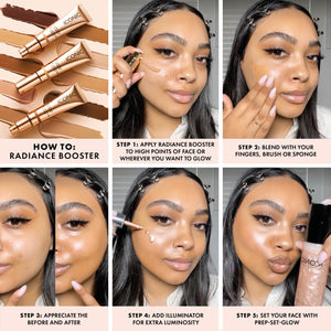 ICONIC LONDON Radiance Booster | Liquid Radiance Lightweight Skin Tint for a Glowy Makeup Look, Cruelty Free, Vegan Makeup (Honey Glow) 30 mL/ 1.01 Fl Oz ICONIC LONDON buy supplements Au