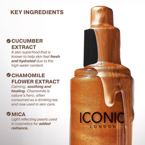 ICONIC LONDON Prep-Set-Glow | Hydrating + Setting + Glowing Spray, 3-in-1 Formula for a Dewy, Radiant Finish, Cruelty-Free, Vegan Makeup, 4.22 Fl oz ICONIC LONDON buy supplements Au
