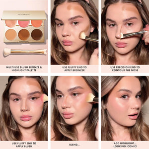 ICONIC LONDON Multi-Use Cream Blush, Bronze and Highlight Palette | Cruelty-Free, Vegan Makeup ICONIC LONDON buy supplements Au
