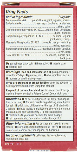 Natrabio Pain Relief Tablets, 60 Count NatraBioBuy Supplements Australia