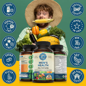 Womens Daily Multivitamins & Mens Daily Multivitamins Bundle (One Bottle Each) - Supports Holistic Wellness, Including Energy & Focus. Multivitamin & Multimineral Blend. Made in The USA. WHOLE WORLD WELLNESS buy supplements Au