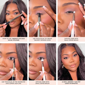 ICONIC LONDON Smokey Eye Duo Eyeliner | Creamy, Easy to Blend 2-in-1 Eyeliner Crayon, Water Resistant, Cruelty Free, Vegan Makeup (Spiced Plum) 0.027 oz ICONIC LONDON buy supplements Au