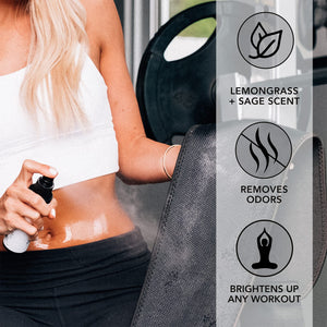 Sweet Sweat Waist Trimmer Cleaning Spray | Freshen & Clean Neoprene Trimmers, Yoga Mat, Gym Equipment & More! | Made with Lemongrass & Sage Oil - 4oz. Sports Research buy supplements Au
