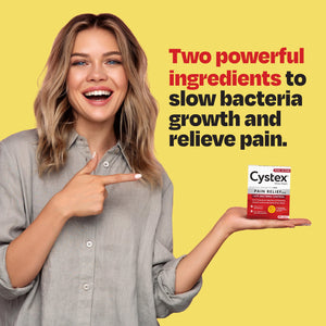 Cystex Dual-Action UTI Pain Relief & Prevention Tablets - 2-in-1 Formula Relieves Burning, Urgency, & Discomfort While Slowing Bacterial Growth - Non-Staining, Fast-Acting - 48-Count Cystex buy supplements Au
