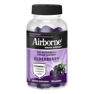 Airborne Elderberry + Zinc & Vitamin C Gummies For Adults, Immune Support Vitamin D & Zinc Gummies With Powerful Antioxidant Vitamins C D & E - PrimeBioHealth - canada supplements