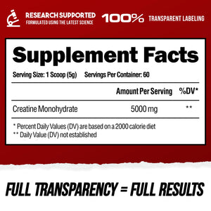 ALPHA LION Creatine Monohydrate Powder, 5000mg Per Serving (5g), Supports Muscle Strength, Power, Athletic Performance, Pure Creatina Monohydrata - PrimeBioHealth - canada supplements