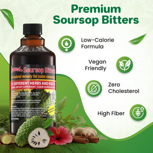 Amenazel Organic Soursop Bitters, 16 fl oz - PrimeBioHealth - canada supplements