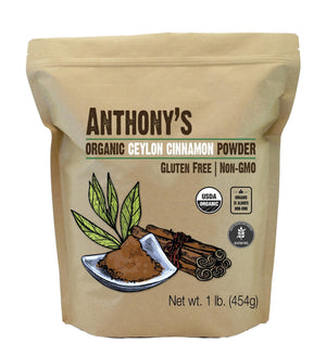 Anthony's Organic Ceylon Cinnamon Powder, 1 lb, Ground, Gluten Free, Non Irradiated, Non GMO, Keto Friendly - PrimeBioHealth - canada supplements