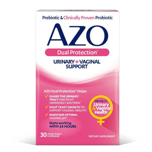 AZO Bladder Control with Go-Less® & Weight Management Dietary Supplement & Dual Protection | Urinary + Vaginal Support* - PrimeBioHealth - canada supplements