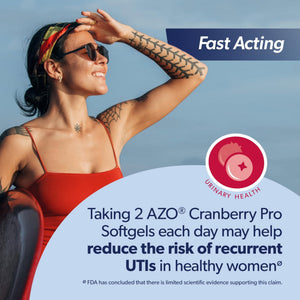 AZO Cranberry Pro, Cranberry Pills for Women & Men, 600mg Pacran, Made with Concentrated Whole Fruit Cranberry Powder to Help Cleanse and Protect The Urinary Tract - PrimeBioHealth - canada supplements