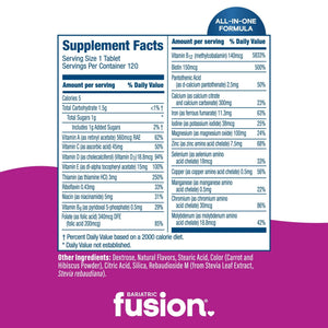 Bariatric Fusion Bariatric Multivitamin with Iron Complete Chewable | Mixed Berry | Post Bariatric Vitamins for Gastric Bypass - PrimeBioHealth - canada supplements