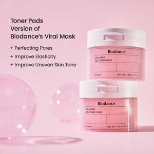 Biodance Collagen Gel Toner Pads, Pore Minimizer for Face, Improving Elasticity, Plumping Toner Pads for Sensitive Skin - PrimeBioHealth - canada supplements