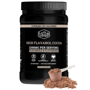 Black Forest High Flavanol Cocoa Powder (1200mg Flavanols & Flavonoids Supplements)10X More Flavanols (Epicatechin) Than Cocoa & 600mg of Epicatechin Supplement - PrimeBioHealth - canada supplements