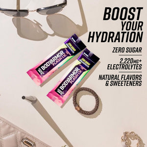 BODYARMOR Flash IV Electrolyte Packets, Strawberry Kiwi - Zero Sugar Drink Mix, Single Serve Packs, Coconut Water Powder (6 Count) - PrimeBioHealth - canada supplements