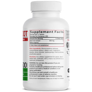 Bronson Beet Root Extra Strength, Non-GMO, 250 Vegetarian Tablets - PrimeBioHealth - canada supplements