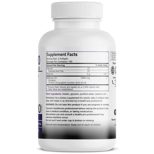 Bronson CLA 3000 Extra High Potency Supports Healthy Weight Management Lean Muscle Mass Non-Stimulating Conjugated Linoleic Acid 120 Softgels - PrimeBioHealth - canada supplements