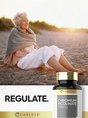 Carlyle Ultra Chromium Picolinate 1000mcg | 360 Tablets | Vegetarian, Non-GMO, Gluten Free - PrimeBioHealth - canada supplements
