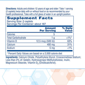 Citracal Petites- Calcium Citrate with Vitamin D3, Bone Health Support, Calcium Supplement for Ages 12+, 375 Count (Packaging May Vary) - PrimeBioHealth - canada supplements