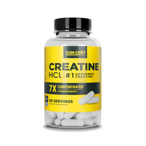 CON-CRET Creatine HCl Capsules | Muscle, Cognitive, Cellular Energy Support | No Bloating or Cramps | USA Made & NSF Certified - PrimeBioHealth - canada supplements