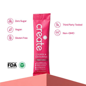 Create Creatine + Electrolytes Mix - Creatine Monohydrate Stick Packs, Supports Energy - PrimeBioHealth - canada supplements