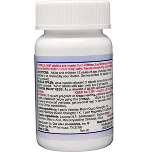 Dee CEE Labs Formula 303 Maximum Strength Tablets, 90 Tablets; All-Natural containing Magnesium for Sore Muscles - PrimeBioHealth - canada supplements