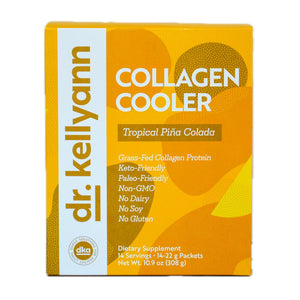 Dr. Kellyann Collagen Cooler – Tropical Pina Colada | 15g Grass-Fed Collagen Protein per Serving | Keto & Paleo Friendly, - PrimeBioHealth - canada supplements