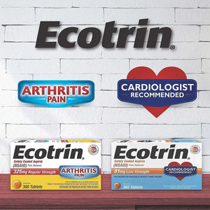 Ecotrin Low Strength Safety Coated Aspirin | NSAID | 81mg | 365 Tablets - PrimeBioHealth - canada supplements