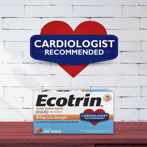 Ecotrin Low Strength Safety Coated Aspirin, NSAID 81mg, 45 count (2 Pack) - PrimeBioHealth - canada supplements