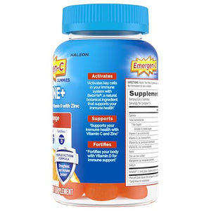 Emergen-C Immune+ Triple Action Immune Support Gummies, BetaVia (R), 1000mg Vitamin C, B Vitamins, Vitamin D and Antioxidants - PrimeBioHealth - canada supplements