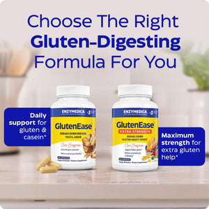 Enzymedica - GlutenEase Extra Strength, Complete Gluten & Casein Formula with Digestive Enzymes + DPP-IV, 30 Capsules - PrimeBioHealth - canada supplements