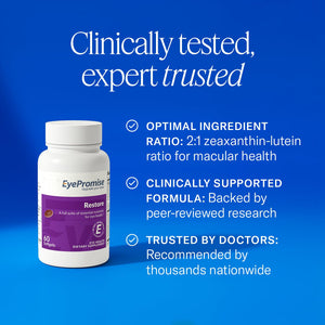 EyePromise Restore Eye Health Supplements - 60 Softgels, 30-Day Supply - Omega 3 Supplement for Aging Eyes with Lutein and Zeaxanthin, - PrimeBioHealth - canada supplements
