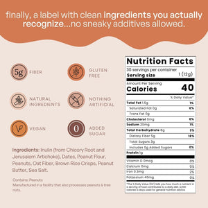 Fiome Fiber Bites - 5g Daily Fiber Supplement - Supports Regularity, Digestion and Gut Health - All Natural Ingredients, 30 Servings, Peanut Butter Flavor - PrimeBioHealth - canada supplements