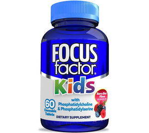 Focus Factor Kids Complete Daily Chewable Vitamins: Multivitamin & Neuro Nutrient (Brain Function) w/Vitamin B12, C, D3-60 Count - PrimeBioHealth - canada supplements