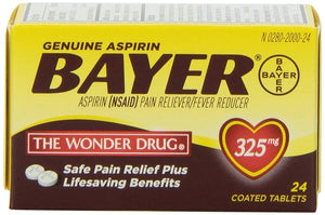 Genuine Bayer Aspirin 325mg Tablets, 24-Count (Pack of 2) - PrimeBioHealth - canada supplements
